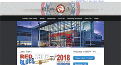 Desktop Screenshot of ibew701.org